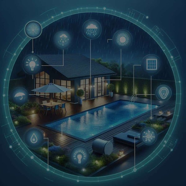 Quels sont les critères pour choisir un éclairage extérieur durable et résistant aux intempéries pour votre piscine ?