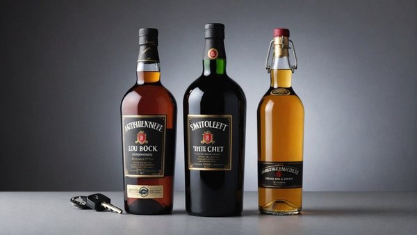 Antivol bouteille d'alcool : un serre col est facile à trouver