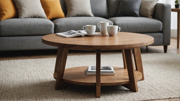 Table basse ronde en bois : ajoutez du charme à votre salon